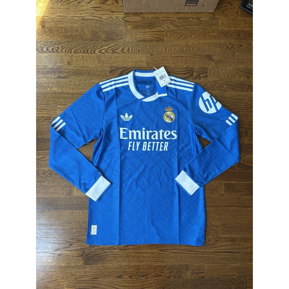 2025-26 Adidas Real Madrid 3rd Soccer Jersey JP3925 Men’s Medium Blue Kit